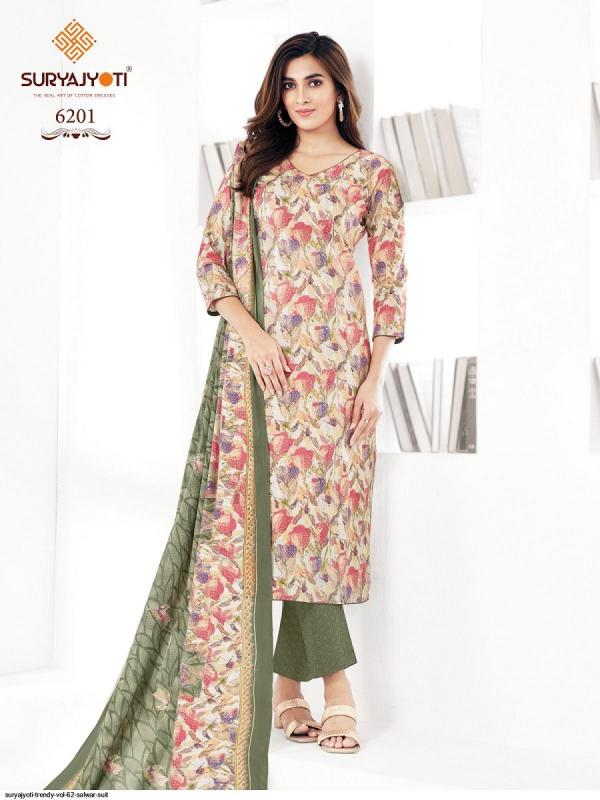 Suryajyoti Trendy Cotton Vol-62 – Kurti Pant With Dupatta